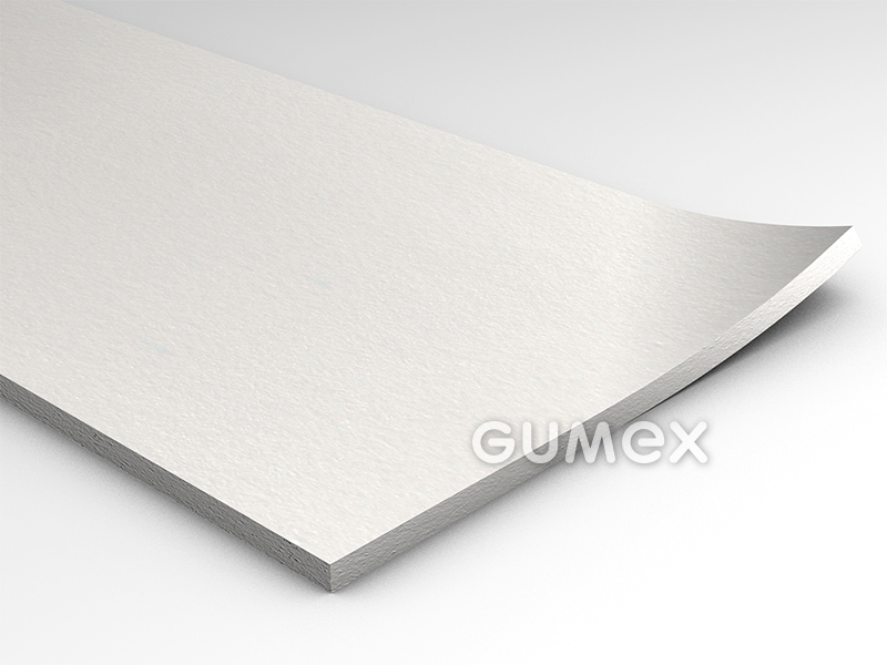 Gummi 9035, 2mm, 0-lagig, Breite 1200mm, 65°ShA, SBR, -25°C/+70°C, weiß, 